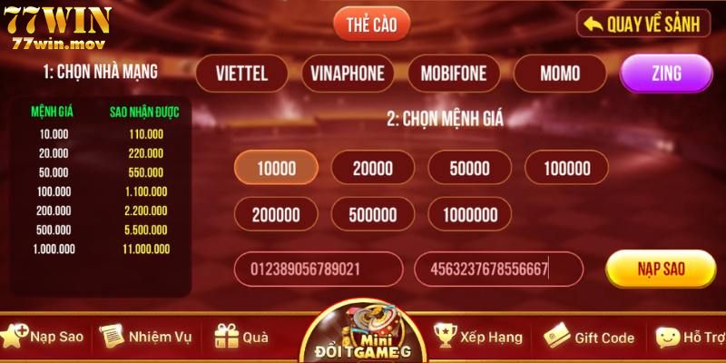 Các nút xuất hiện trong nổ hũ 79 club